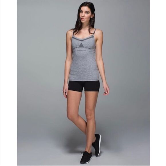 Lululemon Just Breathe Heathered Slate Tank Top - Picture 2 of 13